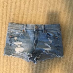 Ripped jeans shorts